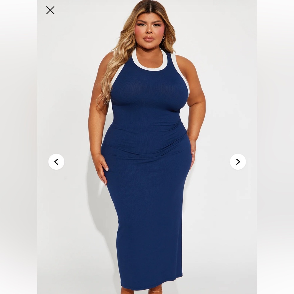 Fashion Nova Royal Blue Maxi Dress